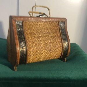 Adorable Vintage Wood Purse